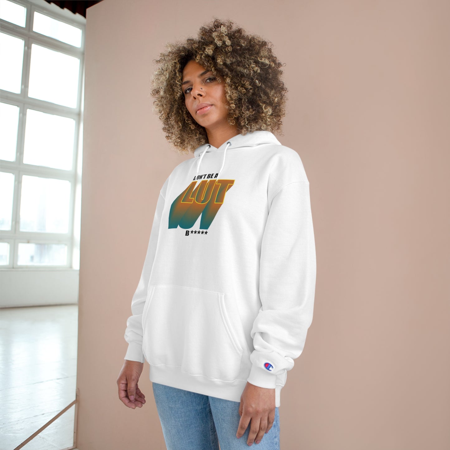 Don't Be a Lut B Gradient Champion Hoodie