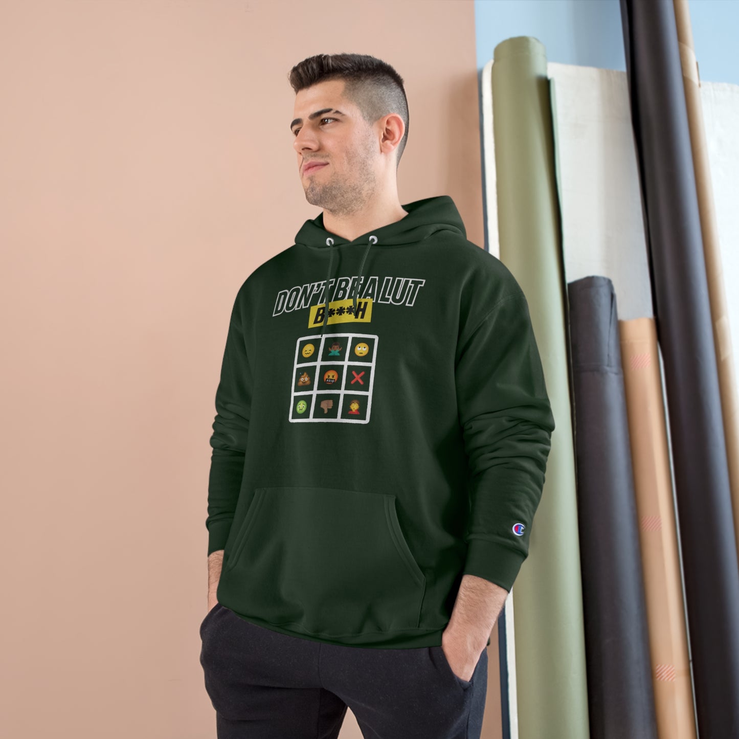 Lut B Emojis Champion Hoodie